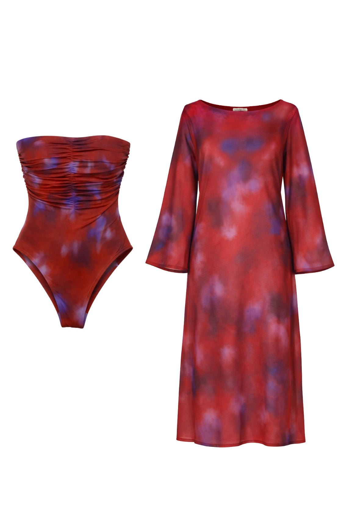 Set Iris + Cerdeña Maxi Bruma tinto