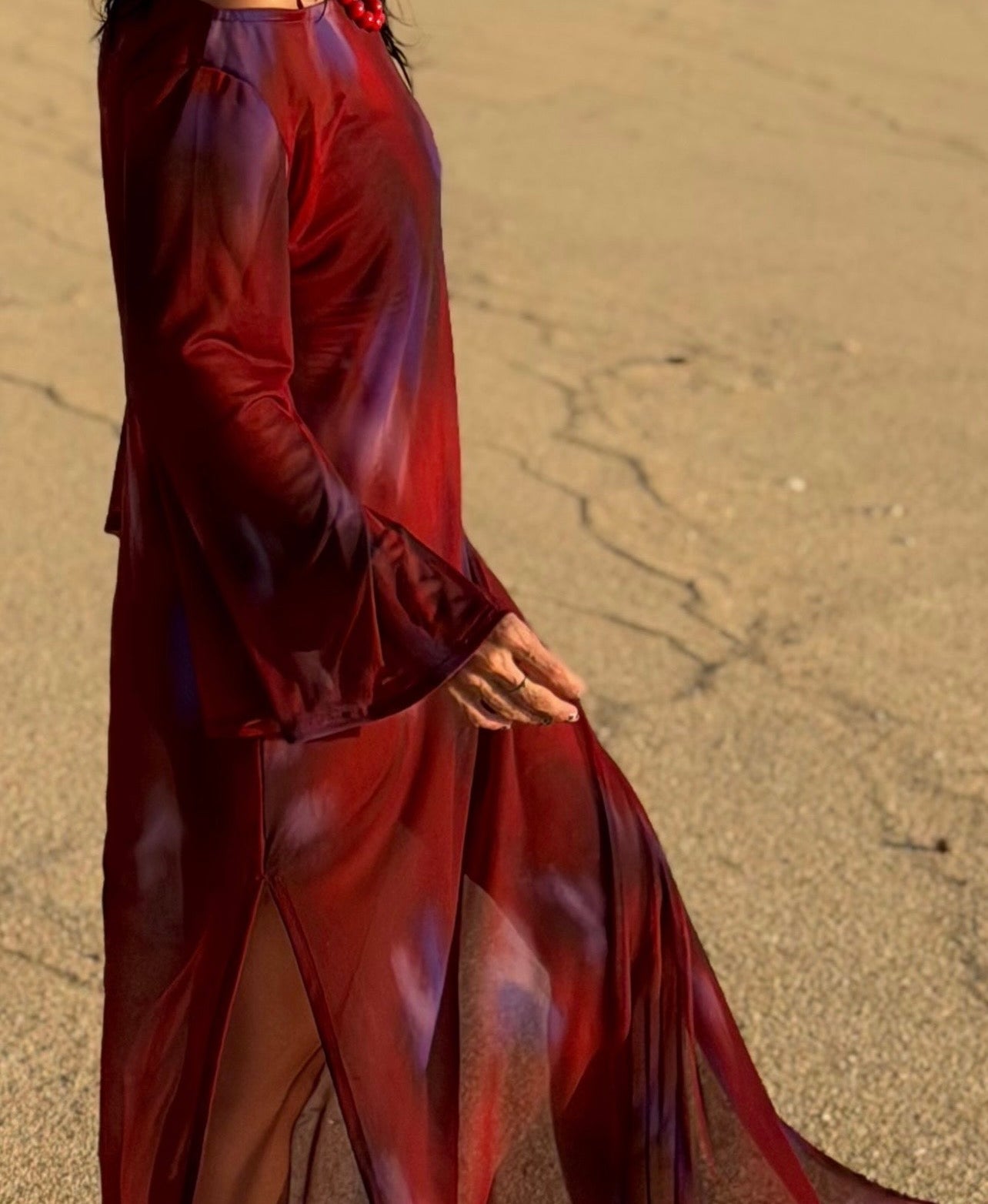 Vestido Cerdeña Maxi Bruma Tinto