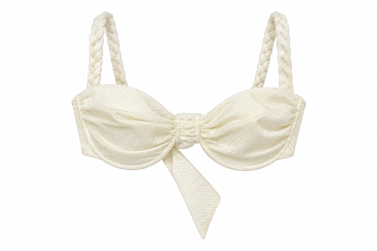 Agostina Top trenzado Blanco