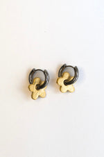 Aretes Margarita metal mixto