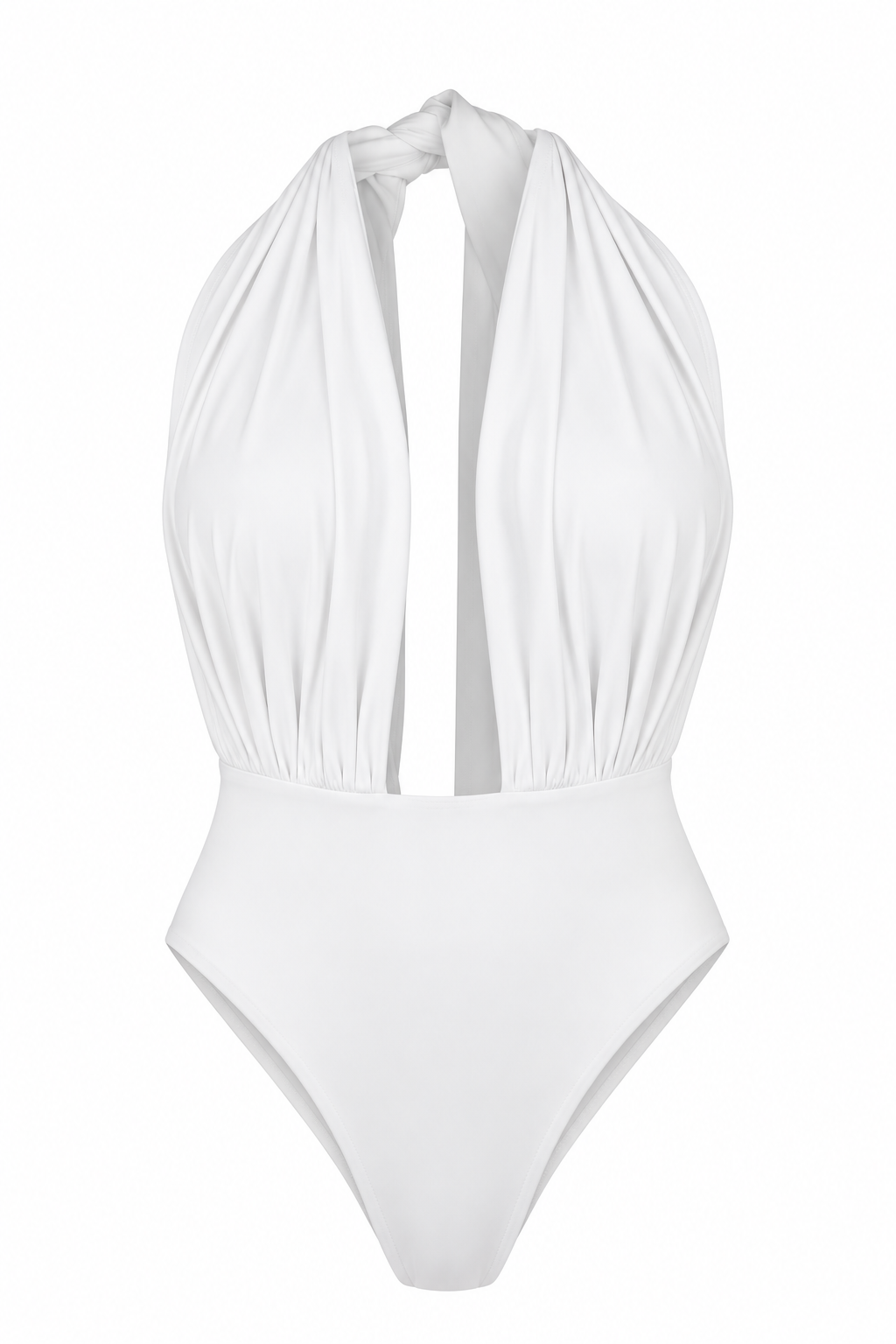 Traje completo con escote Blanco
