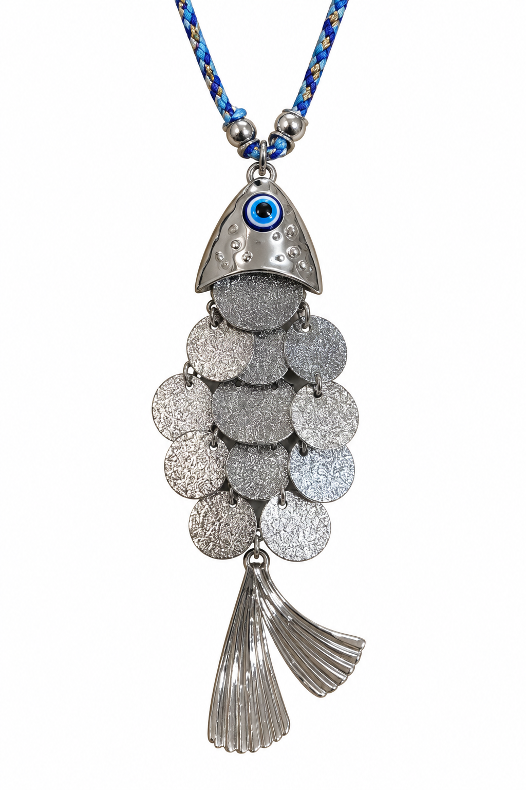 Collar Pez mediano plata
