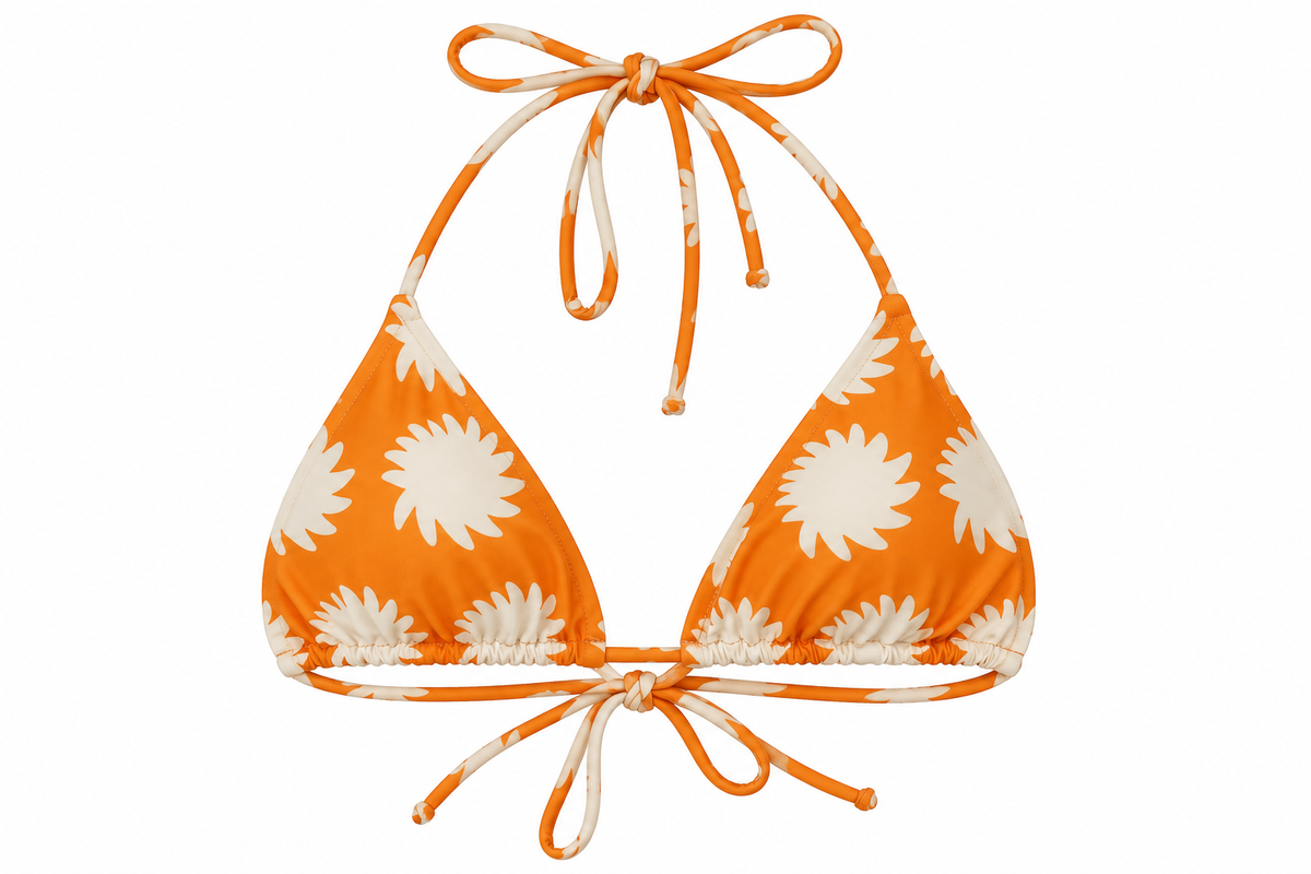 Kiss Up Top Print Naranja