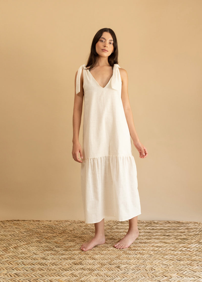 Vestido Maui Avena