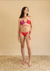 Calzón Bikini Eurania Rosa-Rojo