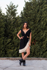 Pareo Delos Corta Negro - Beige