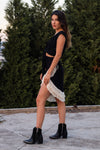 Pareo Delos Corta Negro - Beige