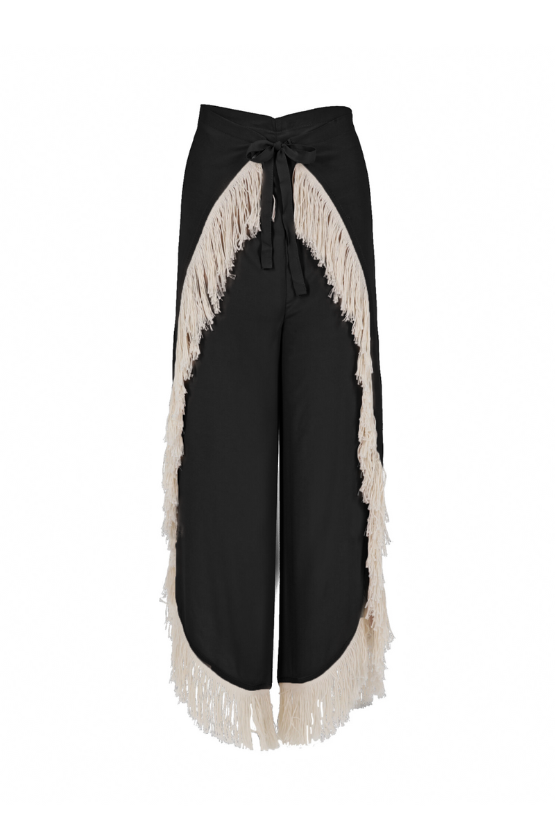Pantalón Sante Negro-Beige