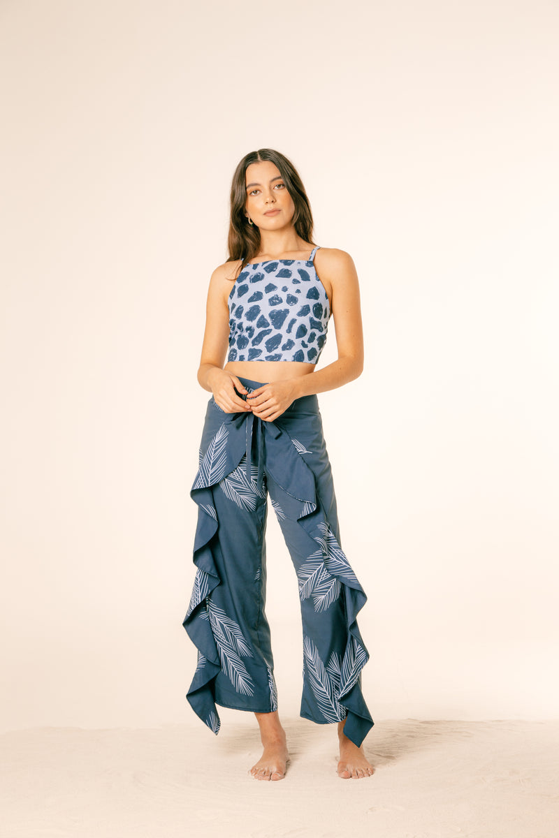Pantalón Sante Palmeras Azul