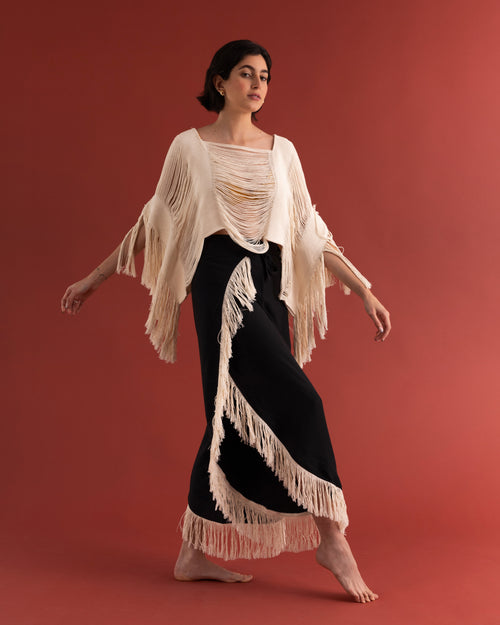 Pantalón Sante Negro-Beige